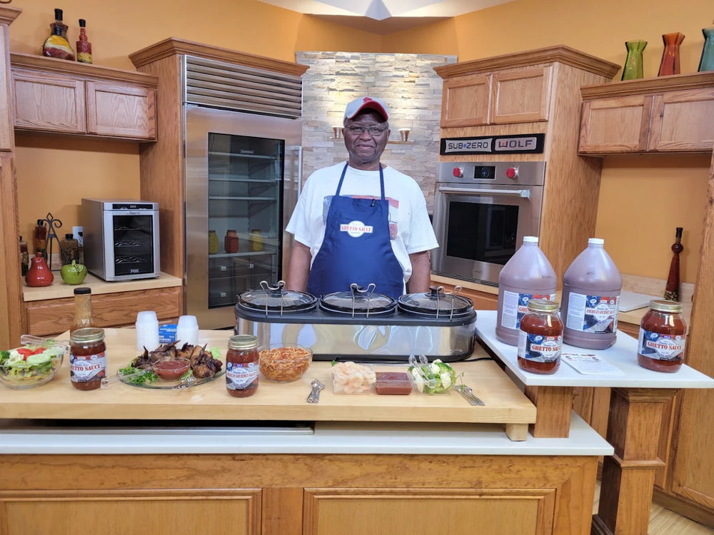 Chicken and shrimp samples